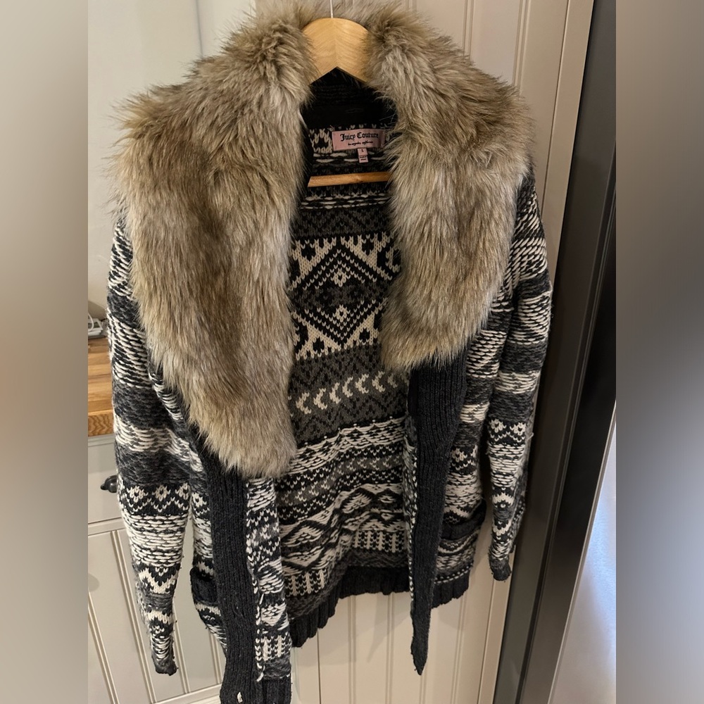 Juicy Couture Faux Fur Sweater